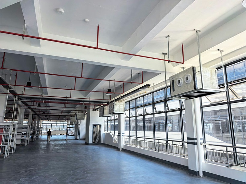 生產車間制冷降溫，安裝蒸發冷省電空調-臥式射流機組