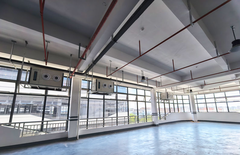 生產(chǎn)車間制冷降溫，安裝蒸發(fā)冷省電空調(diào)-射流空調(diào)機(jī)組