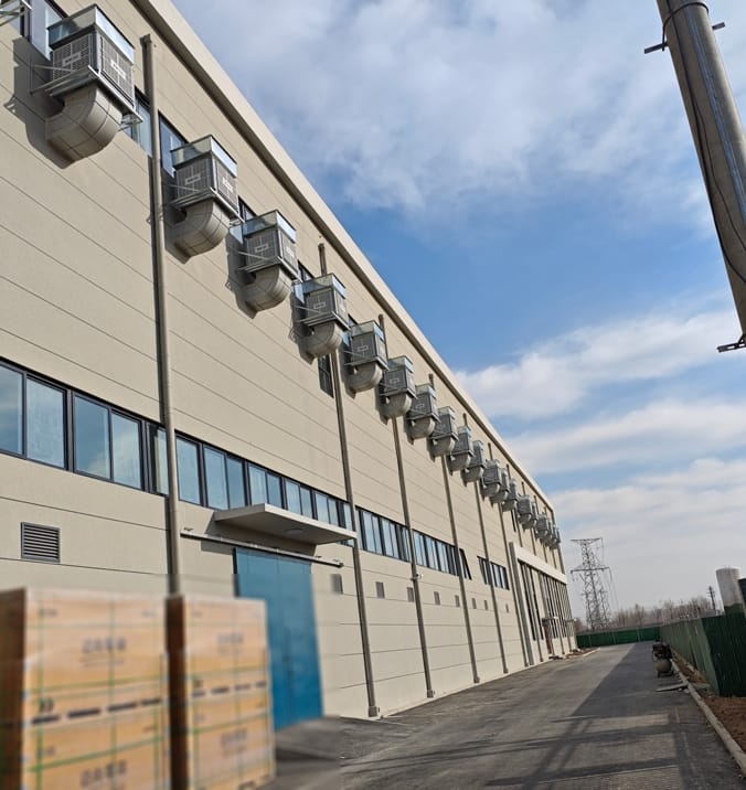 環(huán)保空調(diào)應(yīng)用于大型鞋廠房車間降溫通風(fēng)