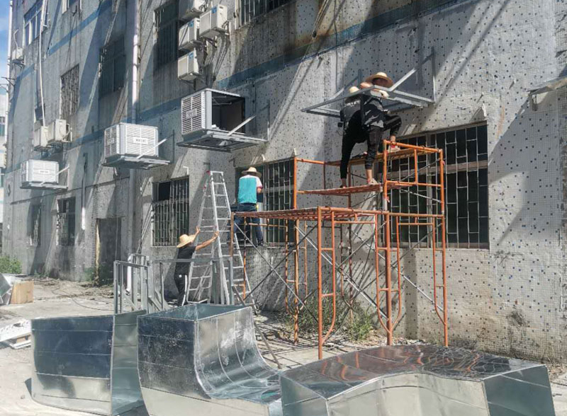 工廠環(huán)保空調(diào)應(yīng)用于工業(yè)廠房降溫通風(fēng)